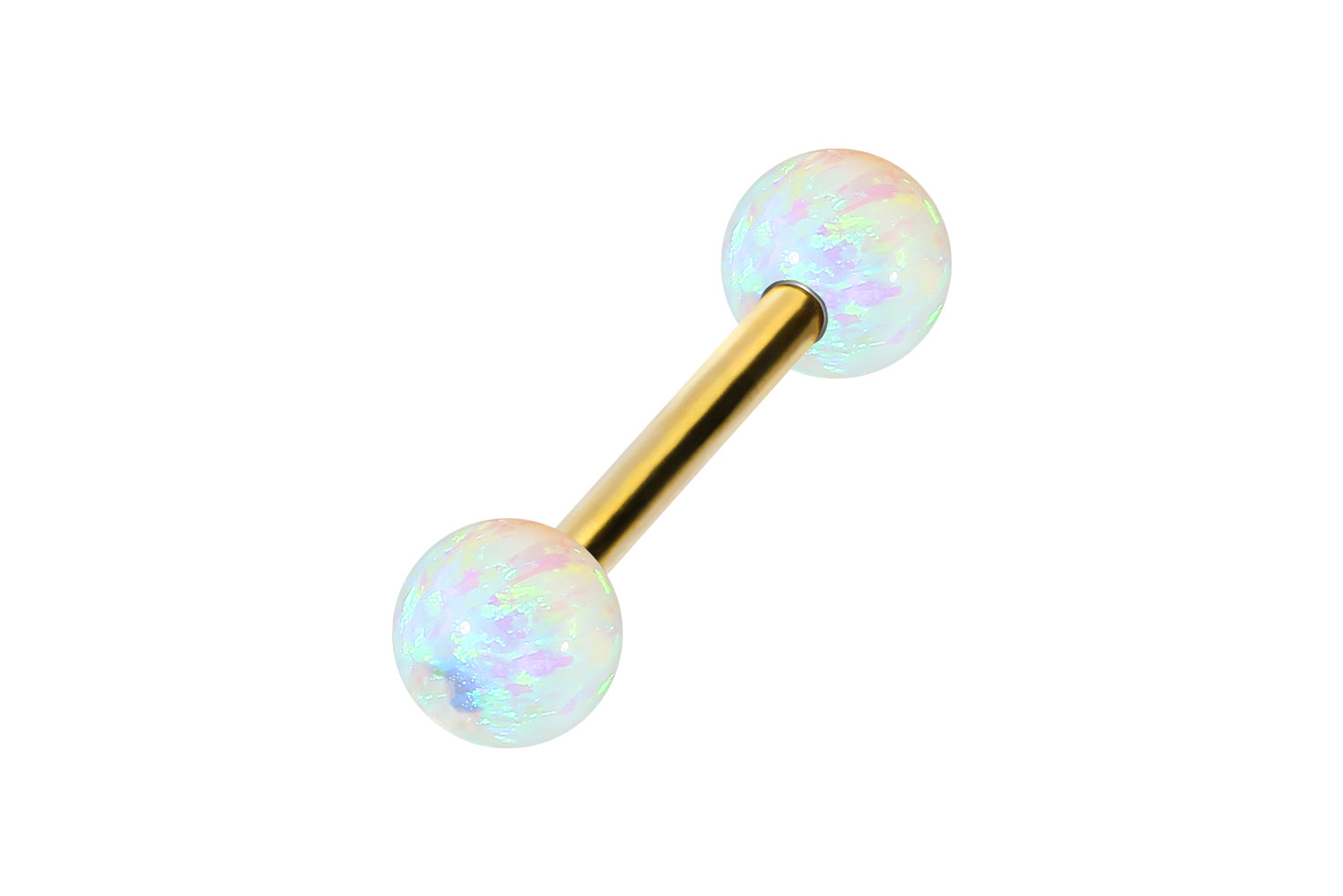 Titan Barbell Piercing SYNTHETISCHE OPALE